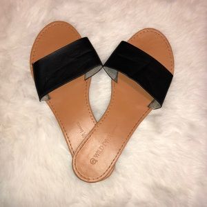 Black Strap Summer Sandals